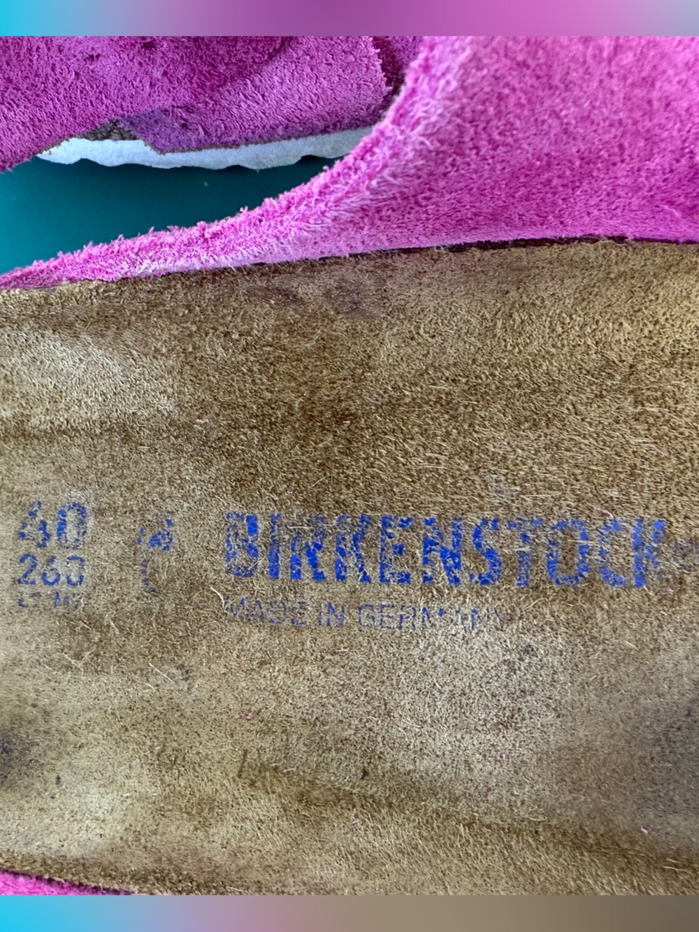 Birkenstock Boston Soft Footbed Pink Suede Clogs Sandals EU 40 US 9 Women - Picture 10 of 11